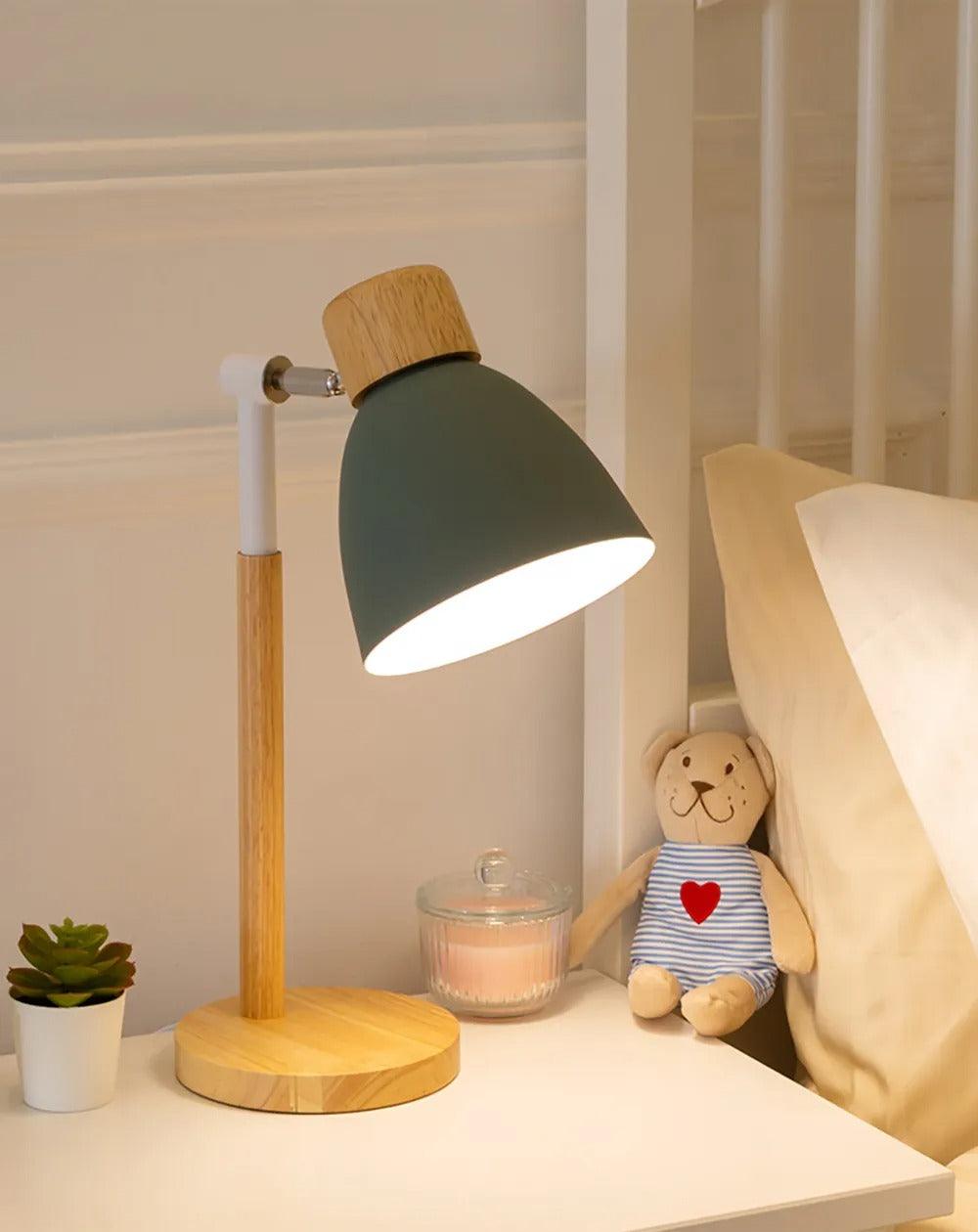 BowLift | Nordic Table Lamp | Wood, Iron