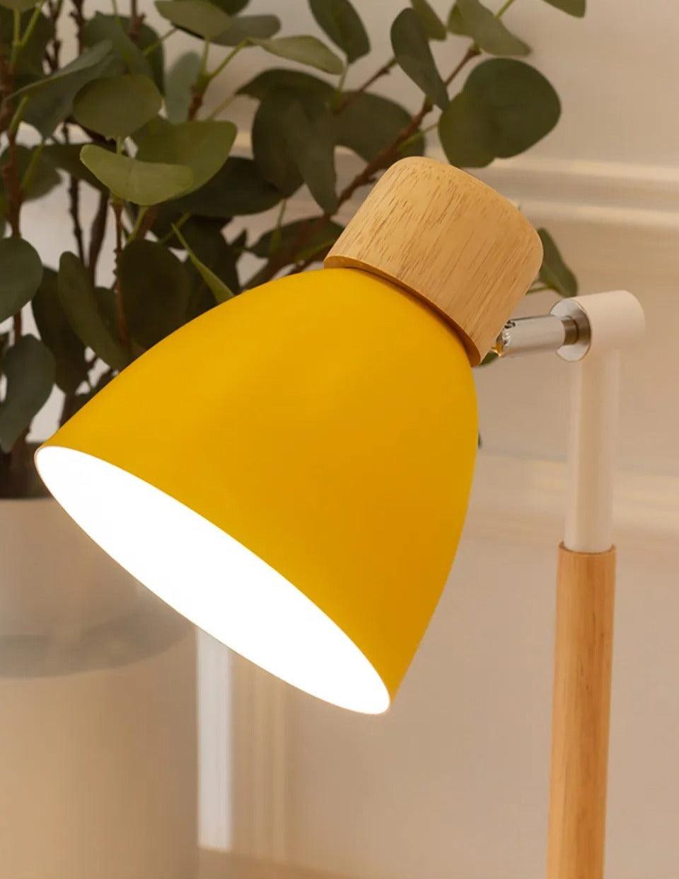 BowLift | Nordic Table Lamp | Wood, Iron