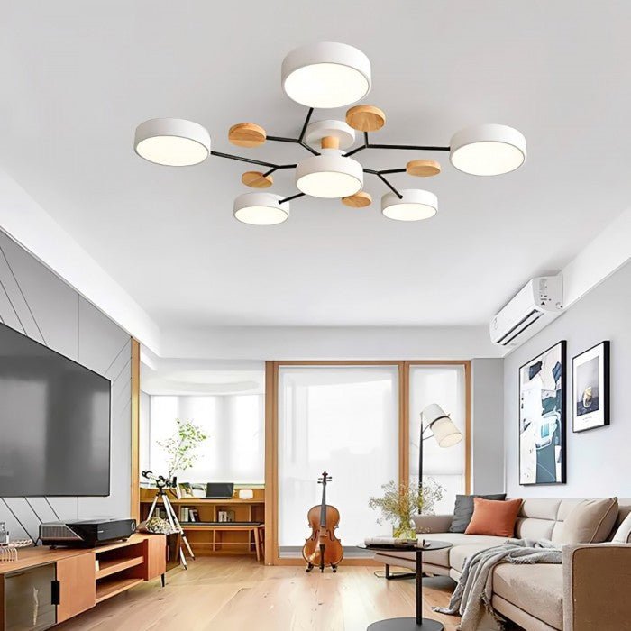 BowLift | NordicGlow Branched LED Ceiling Light - Elegant Nordic Style