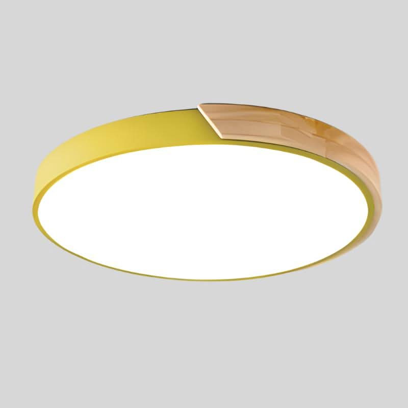 BowLift | Nordic Wood LED Ceiling Light – Macaron Design, 23–30cm