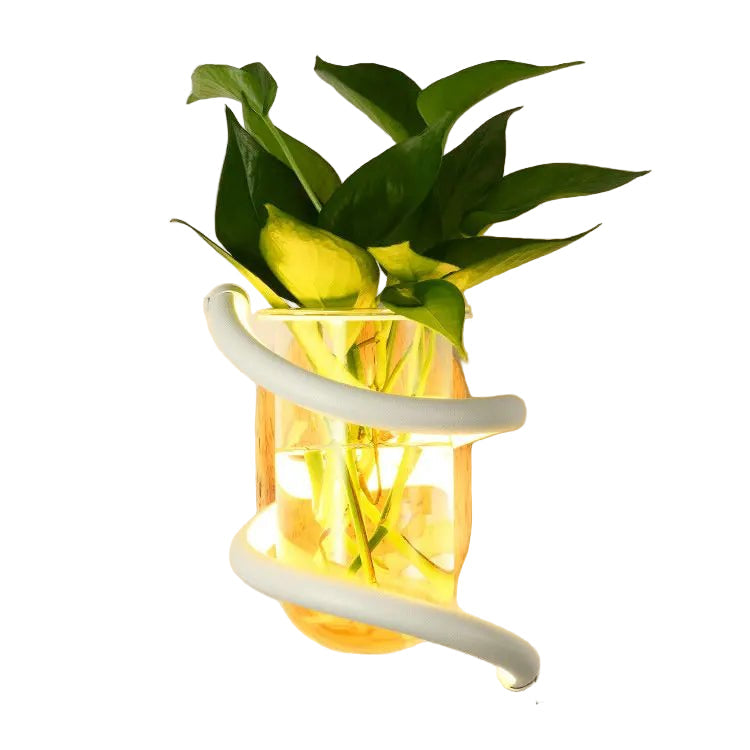 BowLift | NORDLUME – Nordic Wooden Outdoor Wall Vase Lamp with LED Lighting