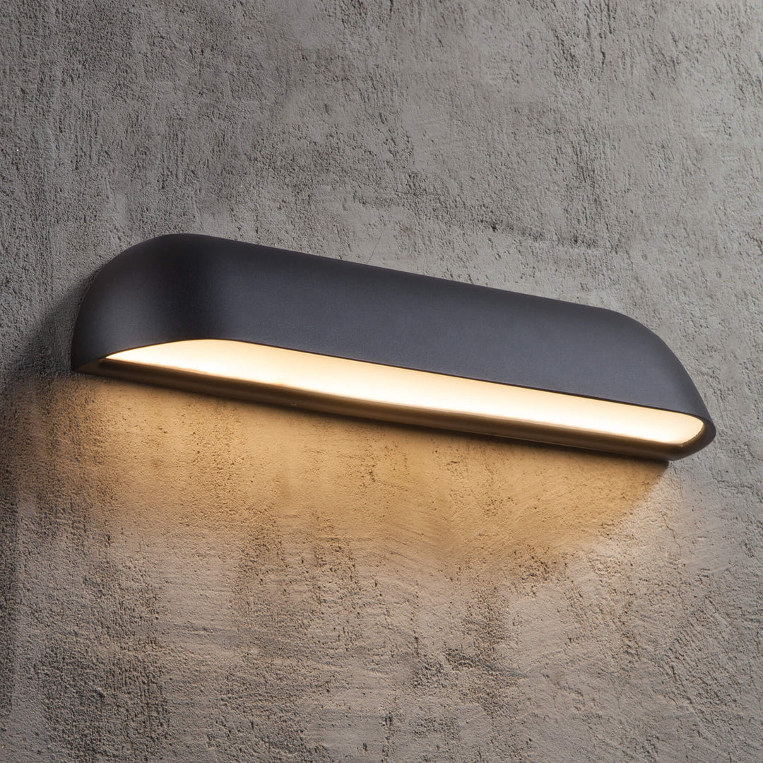 BowLift | Black LED Wall Lamp - Ideal for Outdoors and Indoors
