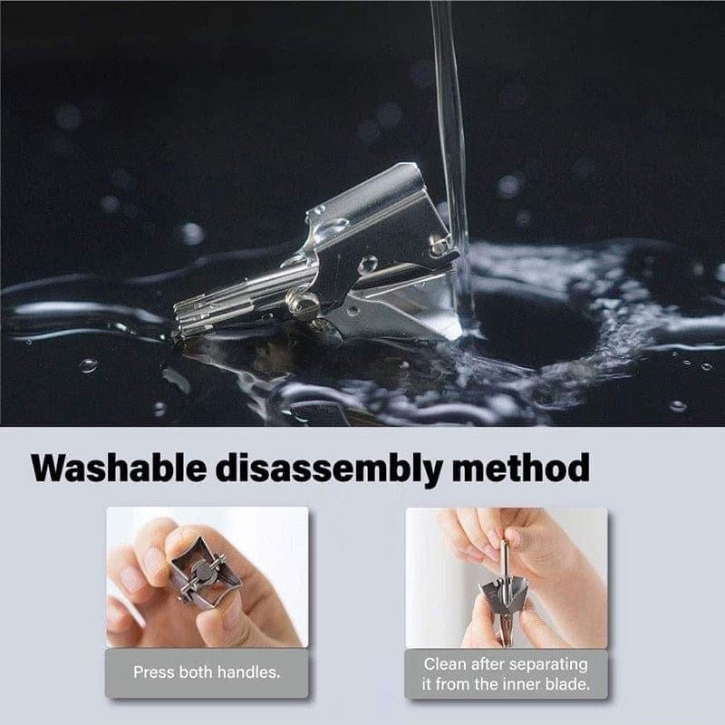 BowLift | Nose Hair Trimmer for Men Stainless Steel Manual Trimmer