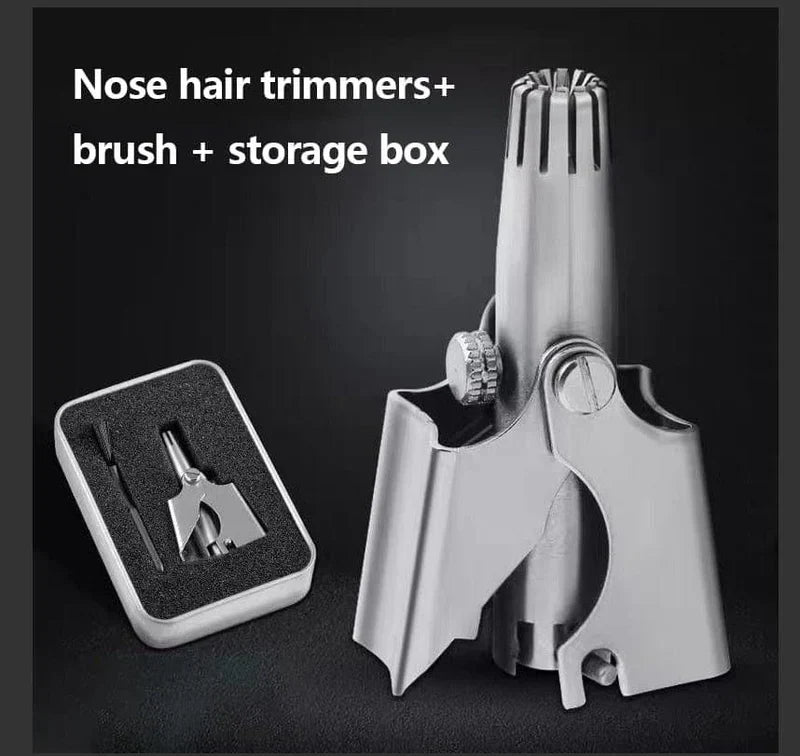 BowLift | Nose Hair Trimmer for Men Stainless Steel Manual Trimmer