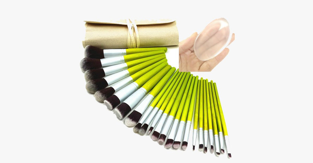 BowLift | Nylon Makeup Brush Set with a Silicone Sponge – Makes Mixing Makeup Easier and More Fun