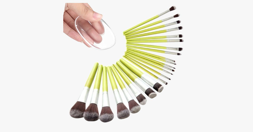 BowLift | Nylon Makeup Brush Set with a Silicone Sponge – Makes Mixing Makeup Easier and More Fun