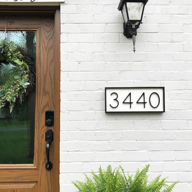 BowLift | Black house numbers