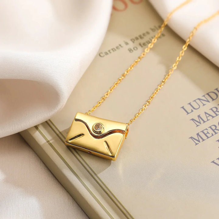 BowLift | Open & Close I Love You Envelope Necklace