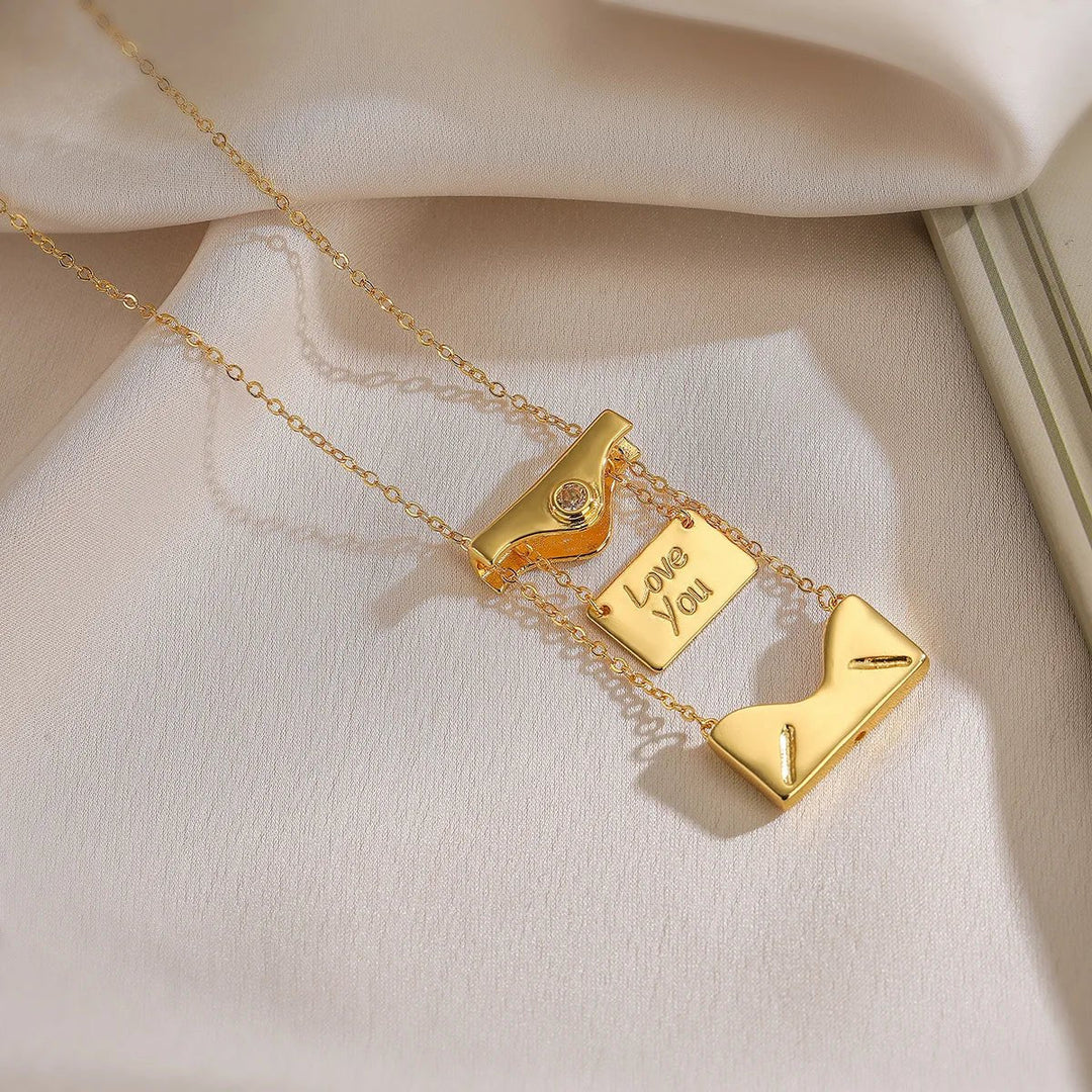 BowLift | Open & Close I Love You Envelope Necklace
