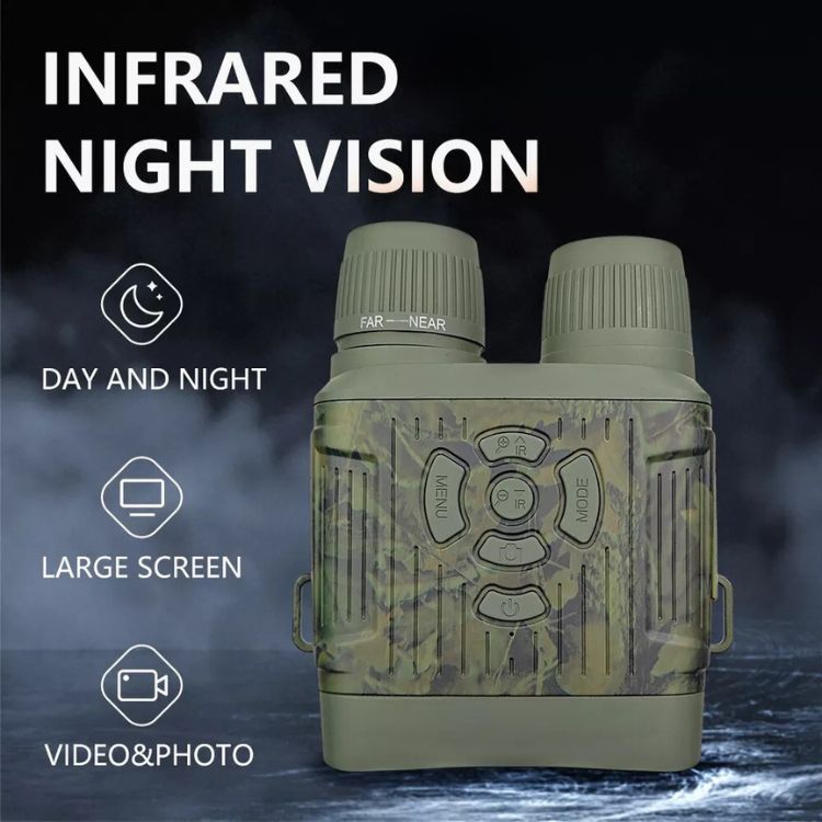 BowLift | Infrared Night Vision Binoculars | HD Clarity, 305m Range & Ideal for Wildlife Observation and Home Security