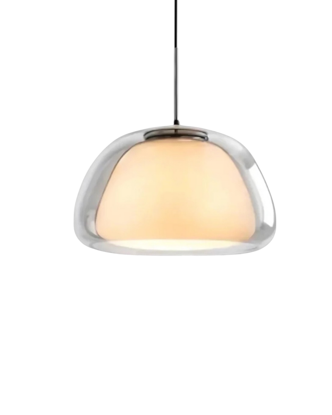 BowLift | Elegant Lamp in the Form of a Glass Dome with Crystal Accent