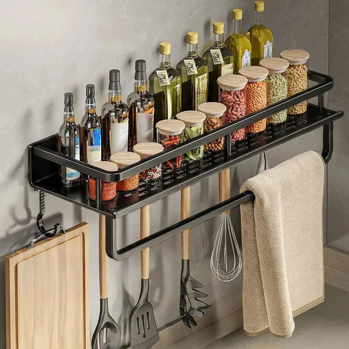 BowLift | ORGANIX RACK – Wall-Mounted Kitchen Shelf with Utensil Bar