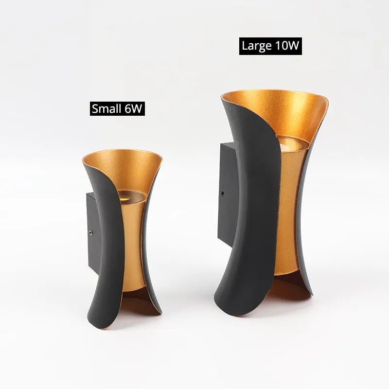 BowLift | LUXEFLARE – Weatherproof Curved LED Wall Lamp for Modern Outdoor Spaces
