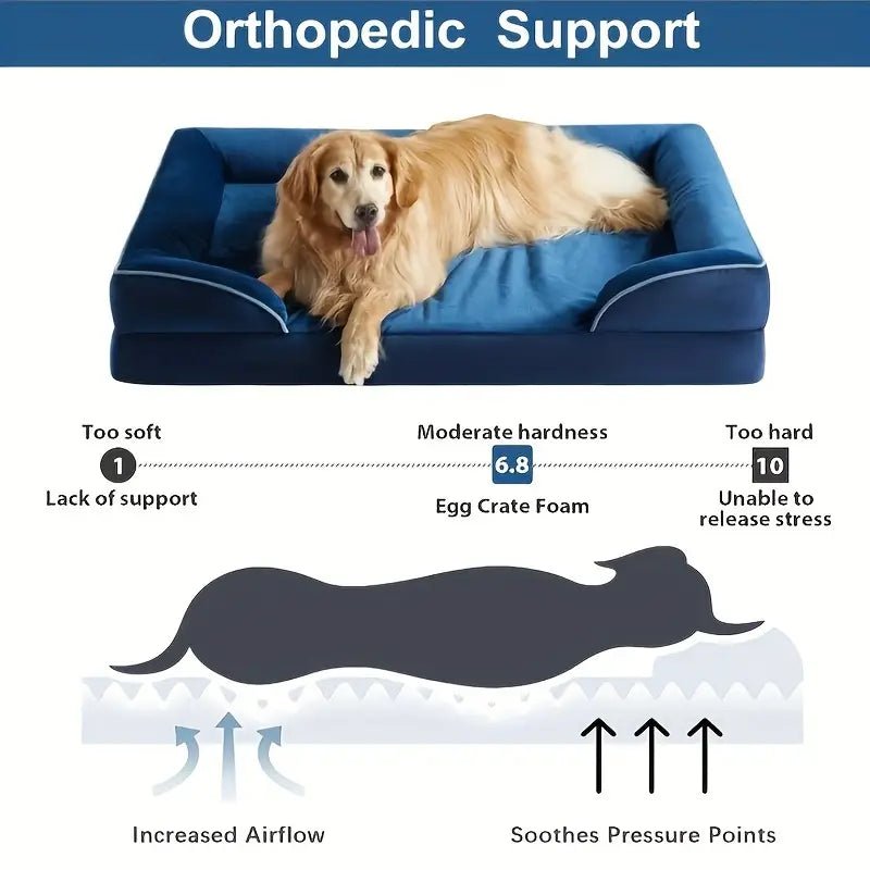 OrthoComfort • Ultra Comfortable Orthopedic Dog Bed - Dog Bed - BowLift