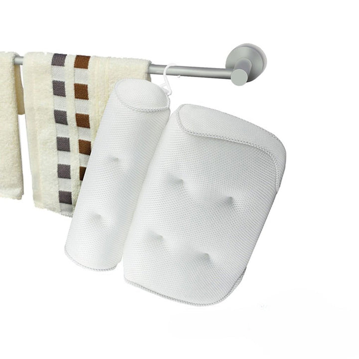 BowLift | Orthopedic Bathtub Pillow - Breathable Bathtub Headrest Pillow made of 3D Mesh Fabric with Suction Cups