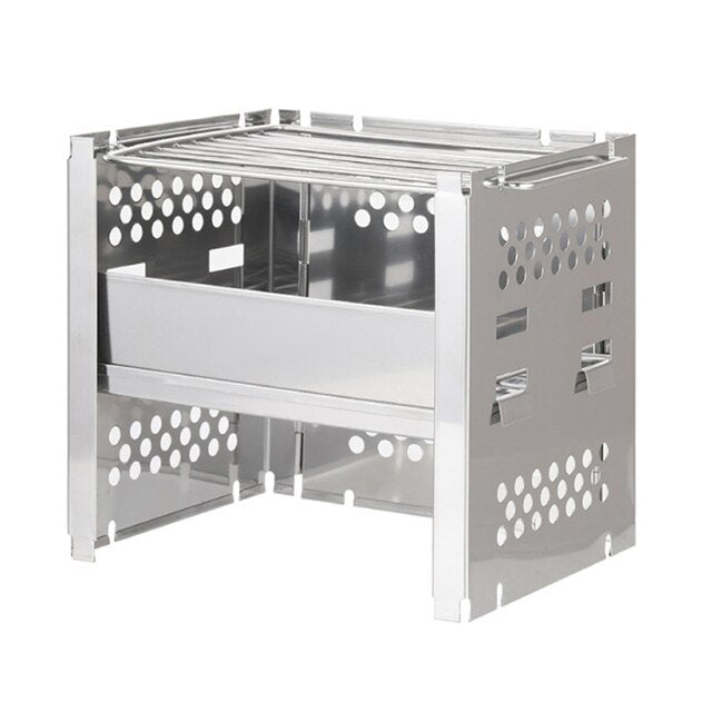 Outdoor Camping Wood Stove Barbecue Grill Portable Wood Burning Stove | Bowlift