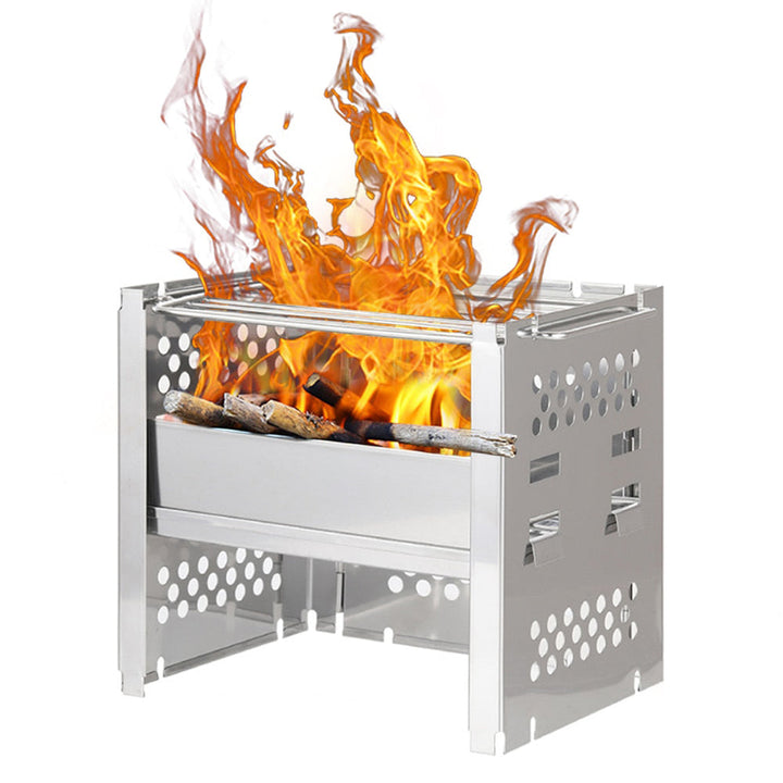 Outdoor Camping Wood Stove Barbecue Grill Portable Wood Burning Stove | Bowlift