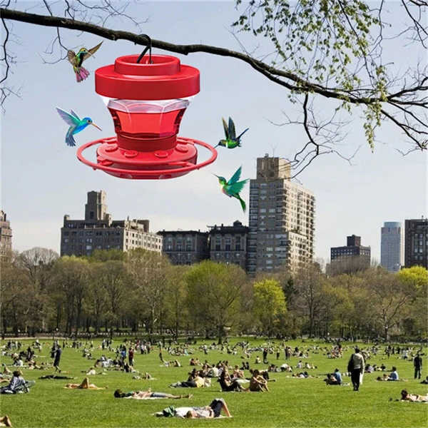 BowLift | Red Nectar House for Hummingbirds with Insect Stop