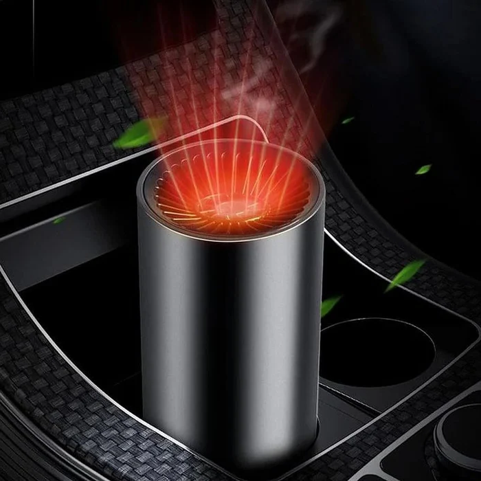 BowLift | CupHeat 12V Car Heater & Defroster – Compact 360° Hot Air Fan