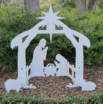 BowLift | Holy Night Outdoor Christmas Nativity Set