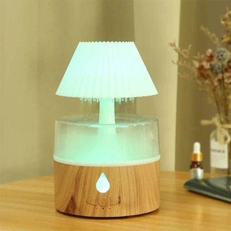 BowLift | Rain Cloud Humidifier - Cool Mist Aromatherapy Diffuser, USB-Powered with Night Light