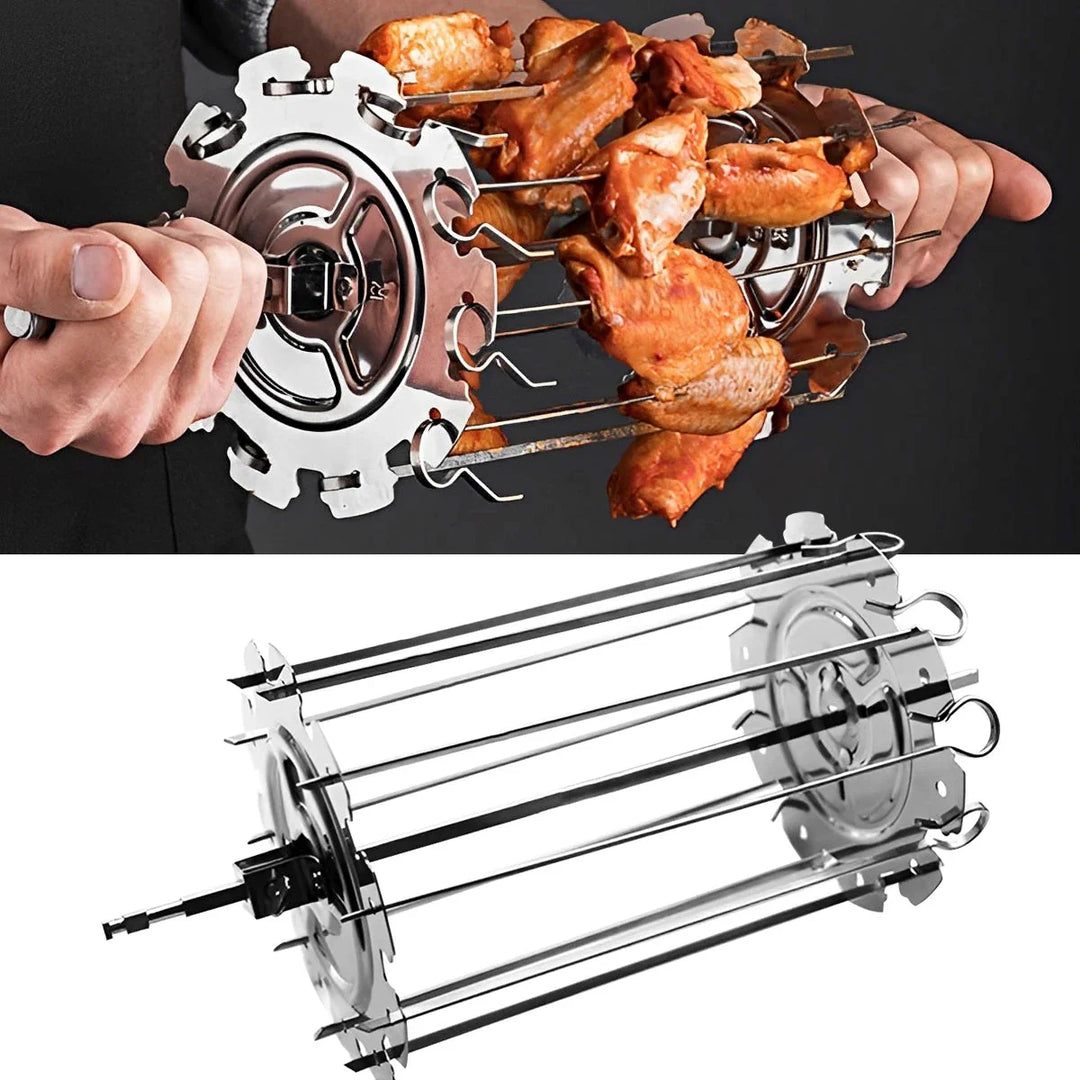 Oven Grill Cage Stainless Steel Meat Skewer Cage Heat-Resistant Skewer | Bowlift