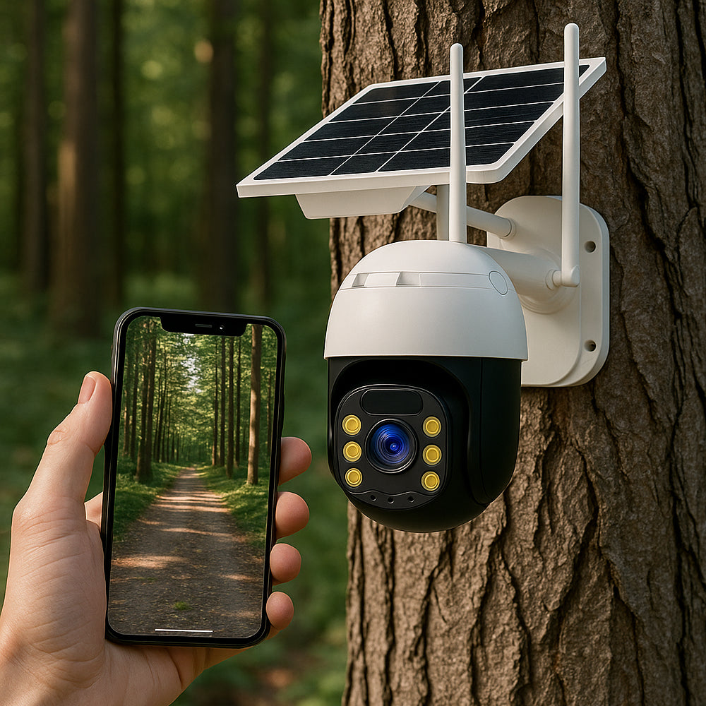 Wireless surveillance camera – solar-powered – 2K Full HD | Bowlift