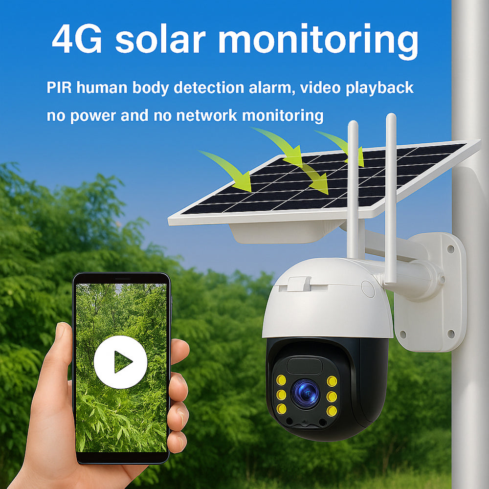 Wireless surveillance camera – solar-powered – 2K Full HD | Bowlift