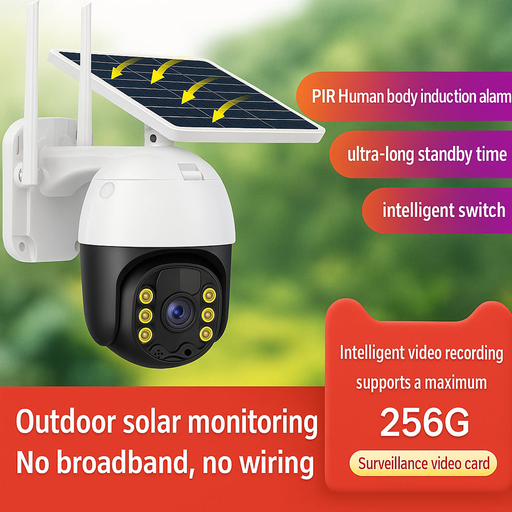 Wireless surveillance camera – solar-powered – 2K Full HD | Bowlift