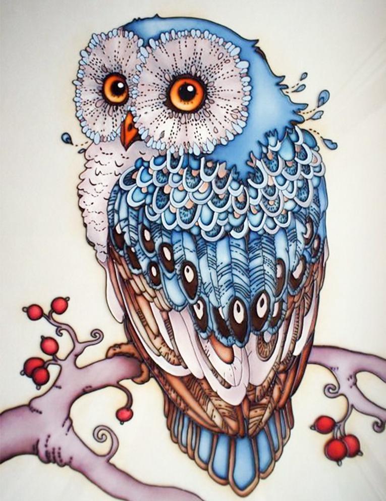 Cartoon Owl - GemPaint Kit | Bowlift