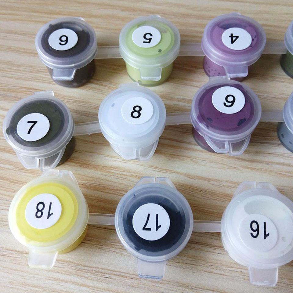 Glowing Owl Family - Van-Go Paint-By-Number Kit | Bowlift