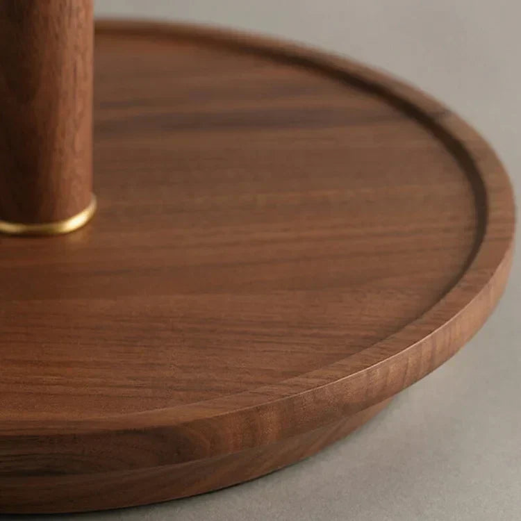 BowLift | Elegant Vintage Woodly Table Lamp - Table Lamp with Pleated Design