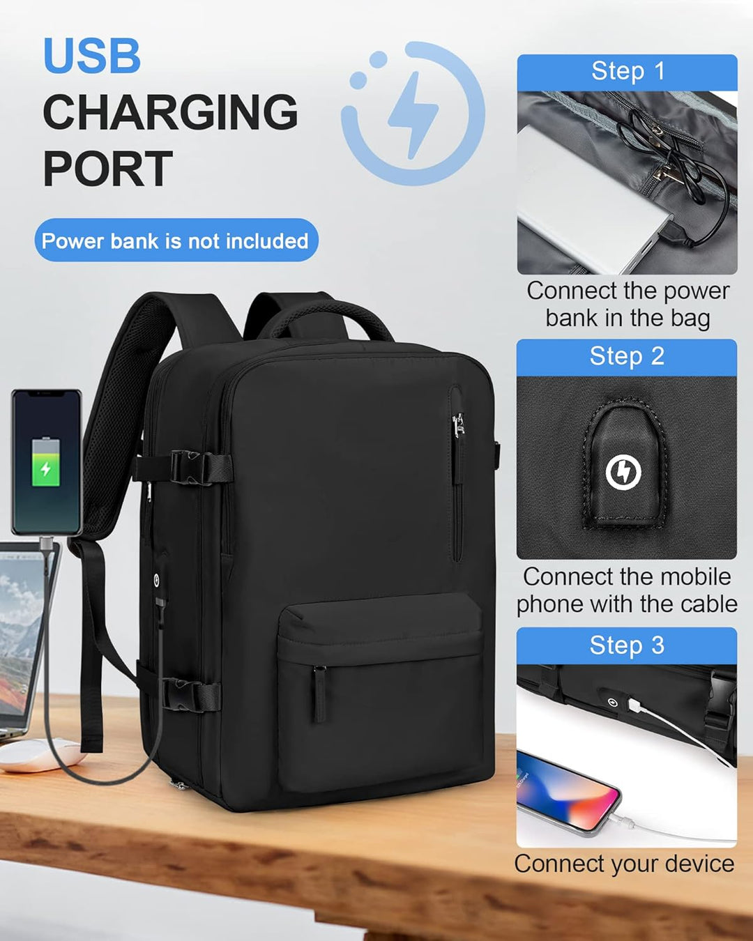 Multi-Compartment Laptop Carry Bag with Adjustable Shoulder Strap | Bowlift
