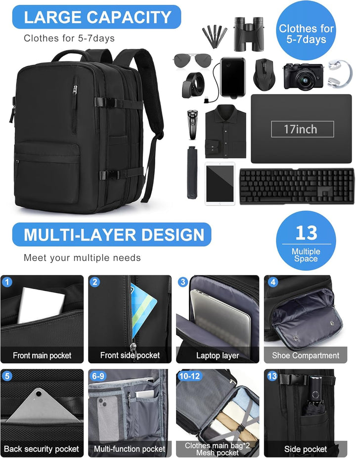 Multi-Compartment Laptop Carry Bag with Adjustable Shoulder Strap | Bowlift