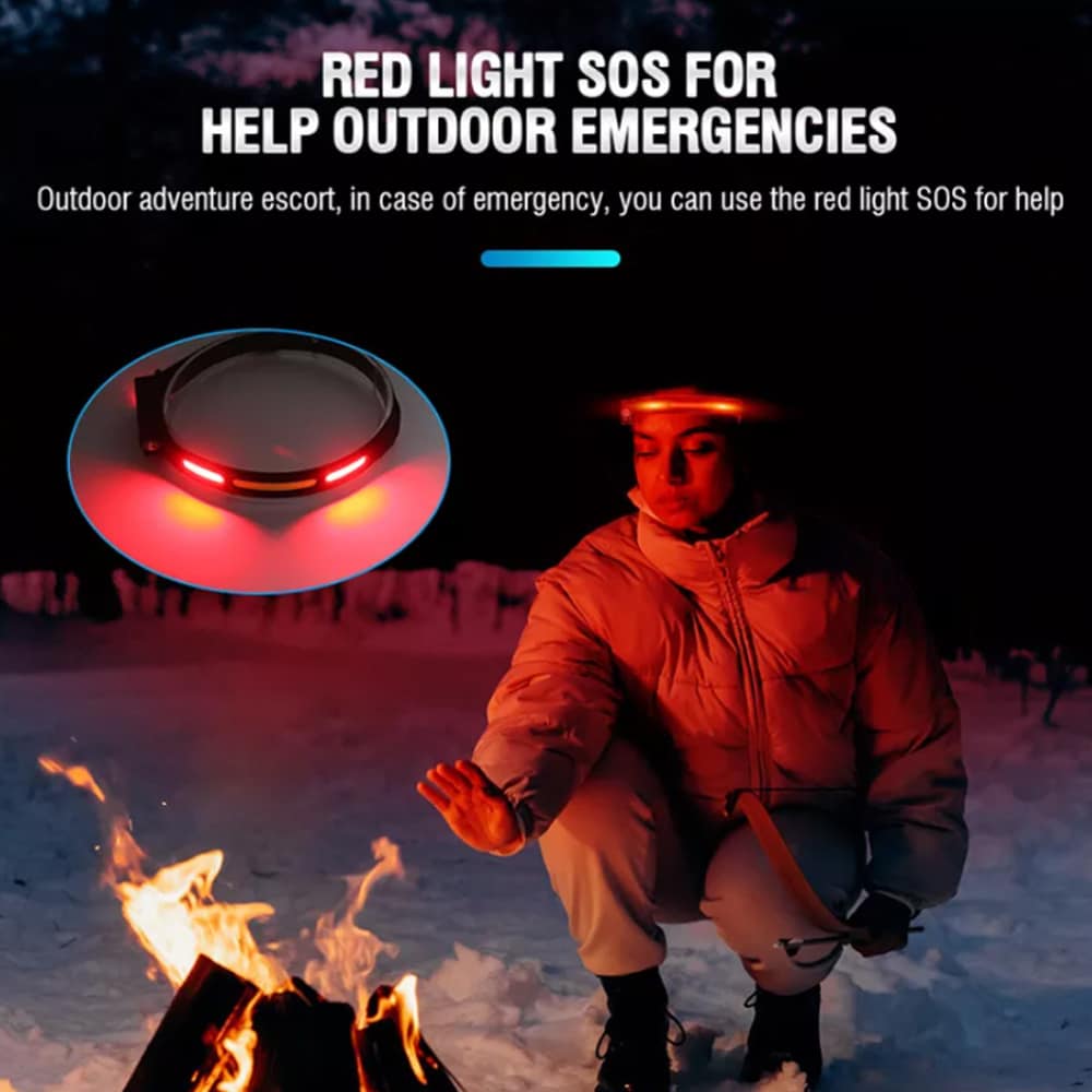 Headlamp (rechargeable) 3-in-1 COB LED waterproof with motion sensor | Bowlift