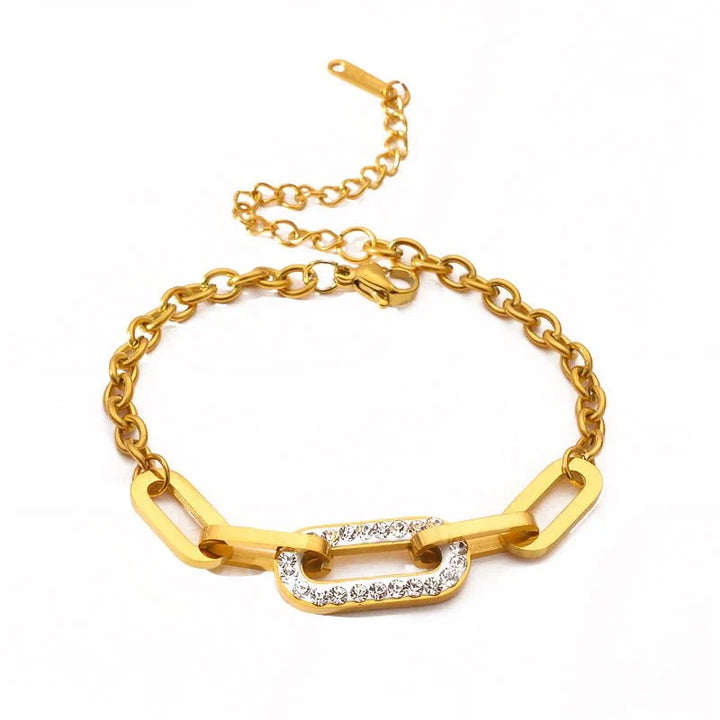 BowLift | Paperclip Diamond Accented Bracelet