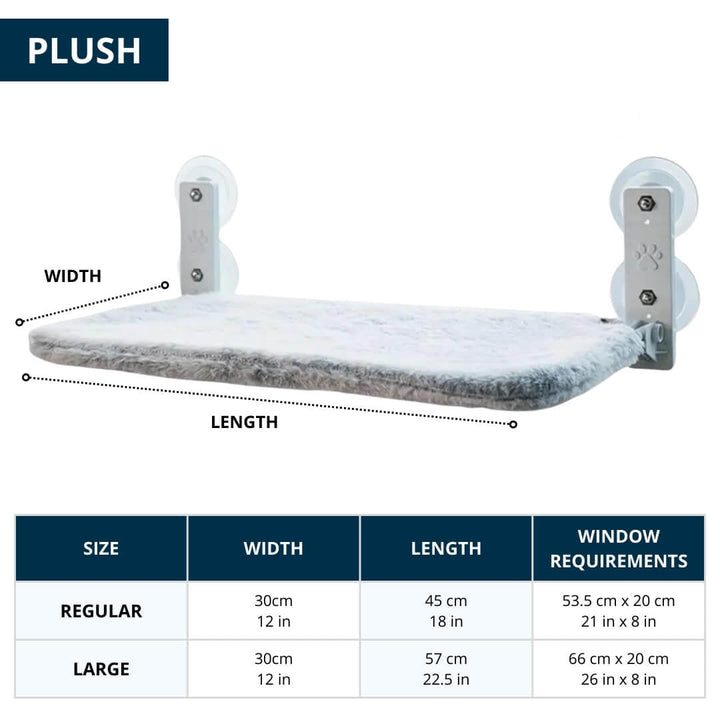 BowLift | PAWPERCH – Foldable Cat Hammock with Wall-Friendly Mount | No-Drill Window Seat