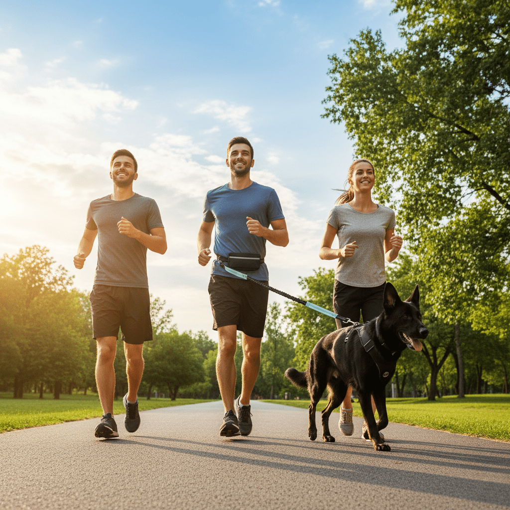 BowLift | PAWRUNNER Freedom Leash – Hands-Free Dog Leash with Padded Handles