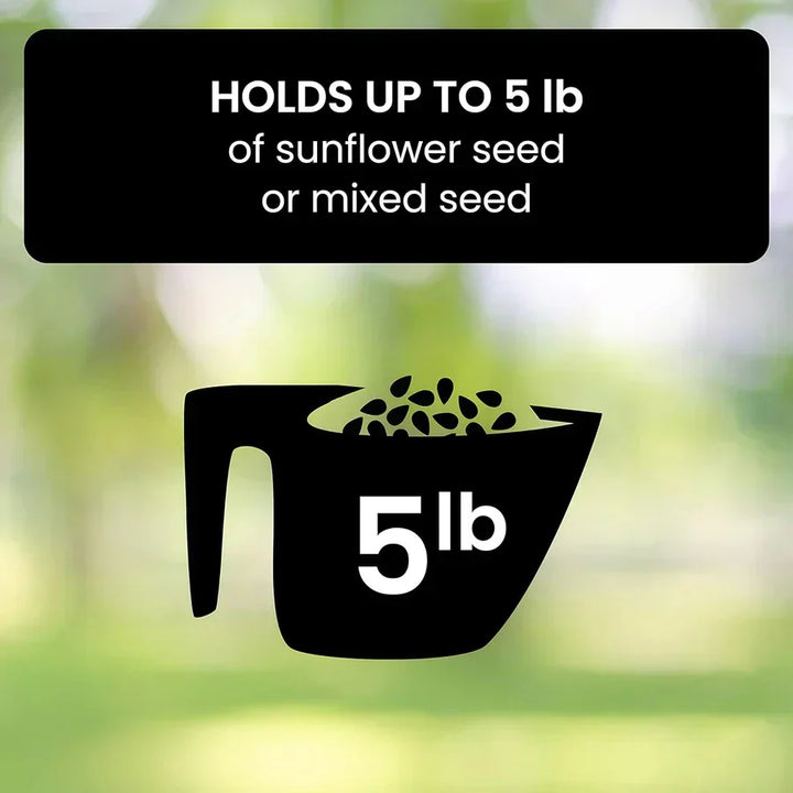 BowLift | Squirrel Proof Bird Feeder | Heavy-Duty Metal, Multi-Feeding Ports & Ideal for Backyard Birdwatching
