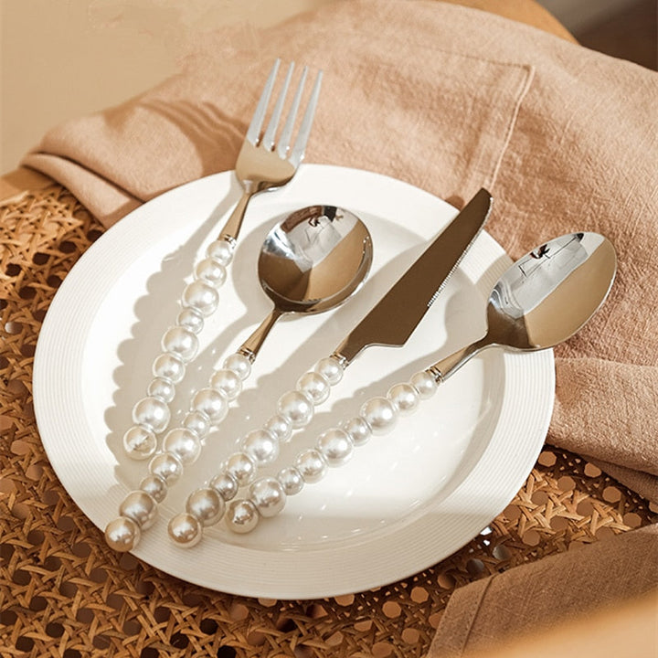 Pearl Cutlery Set Stainless Steel Creativity Flatware Cutlery Set | Bowlift
