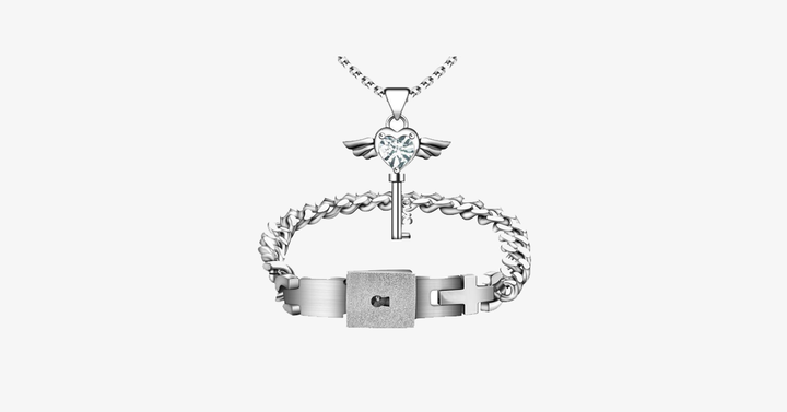 BowLift | Angel Love Pendant & Men's Bracelet Set