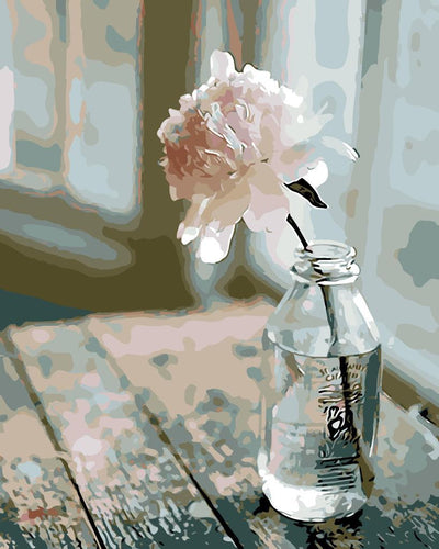 Lonely Peonie - Van-Go Paint-By-Number Kit | Bowlift