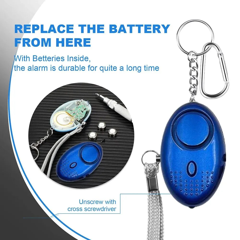 BowLift | Personal Safety Alarm with LED Light (130 dB) - SafeSound