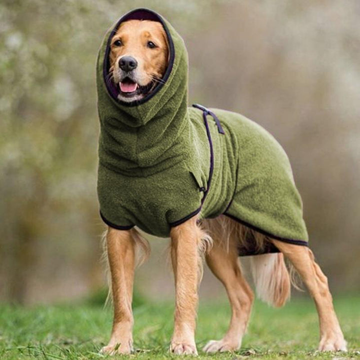 BowLift | CozyPaws - Fleece-Dog Jacket with Hood for Warmth and Comfort