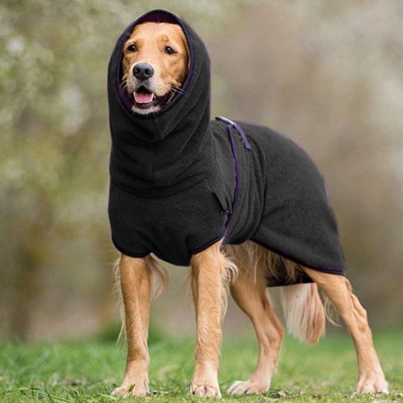 BowLift | CozyPaws - Fleece-Dog Jacket with Hood for Warmth and Comfort