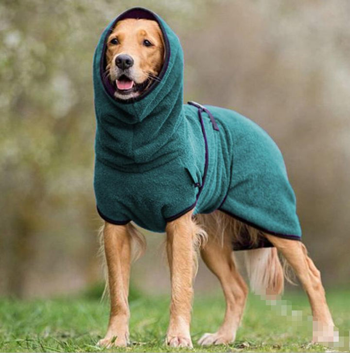 BowLift | CozyPaws - Fleece-Dog Jacket with Hood for Warmth and Comfort