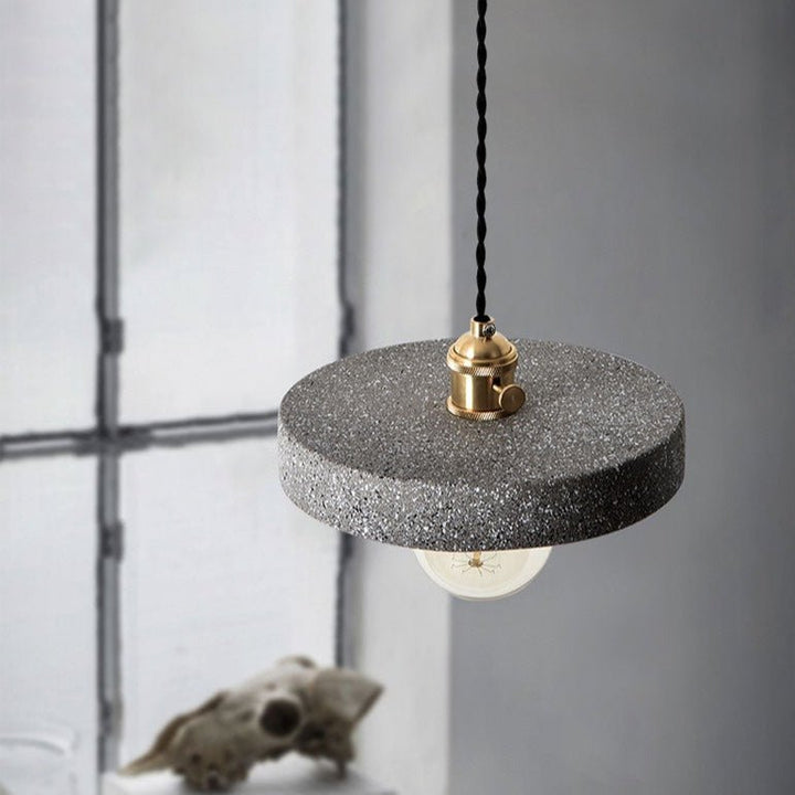 BowLift | UrbanLume – Modern Cement Hanging Lamp