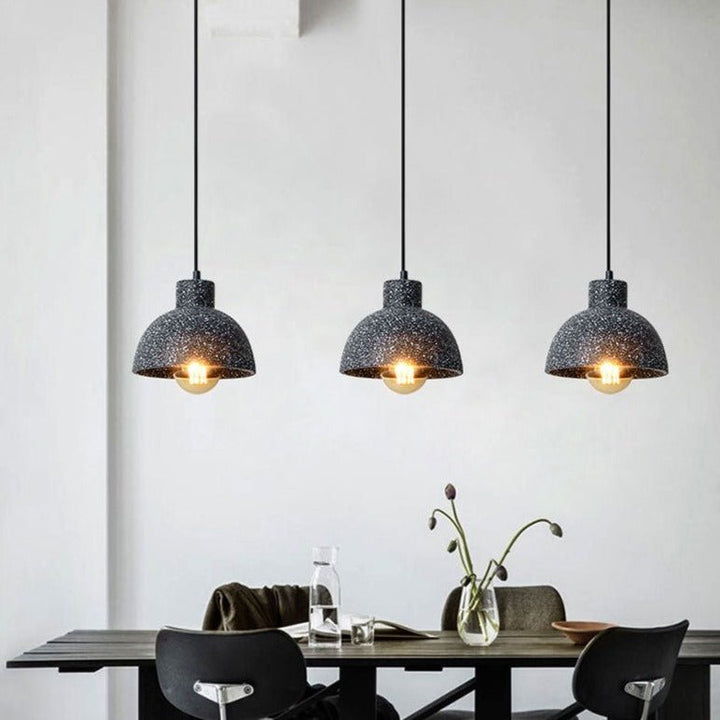 BowLift | UrbanLume – Modern Cement Hanging Lamp