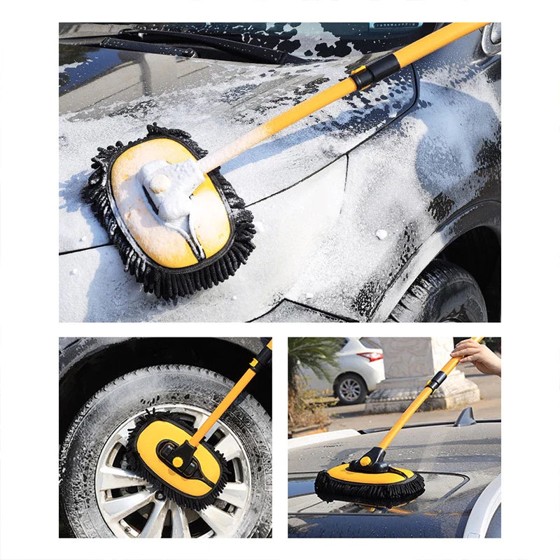 BowLift | Car Wash Mop – Adjustable, Scratch-Free Cleaning Tool for Cars, Windows &amp; More