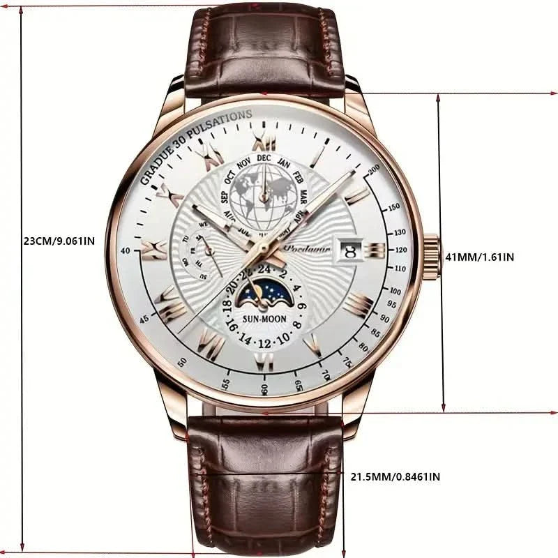 BowLift | Mechanical Men’s Luxury Watch with Moonphase